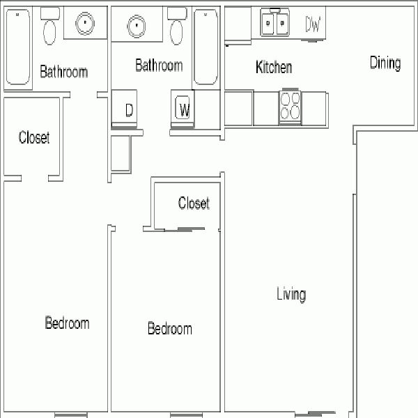 Small 2 Bedroom 